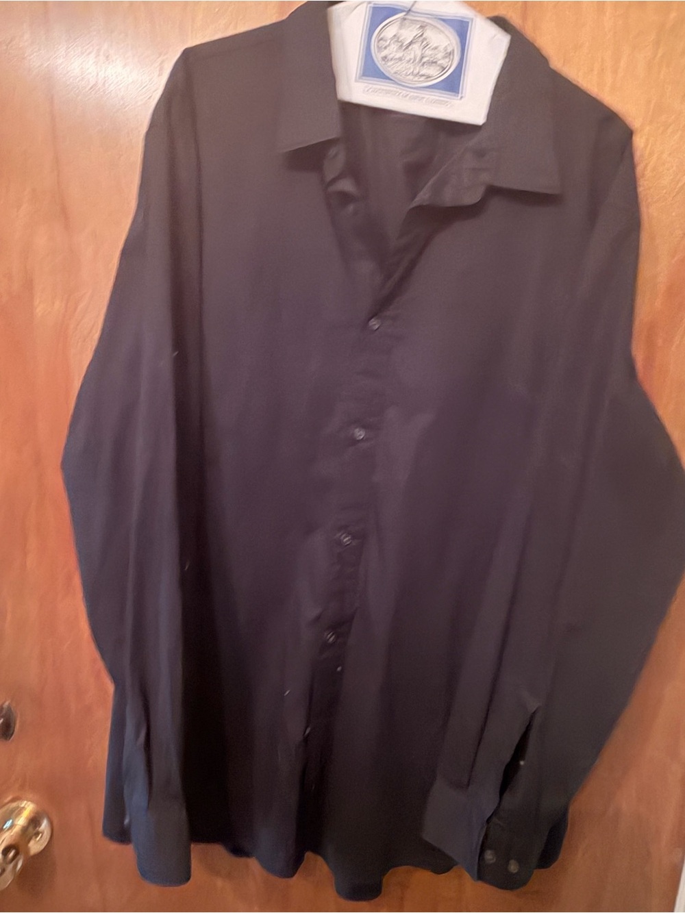 Michael Kors Men's Black Long-Sleeve Dress Shirt